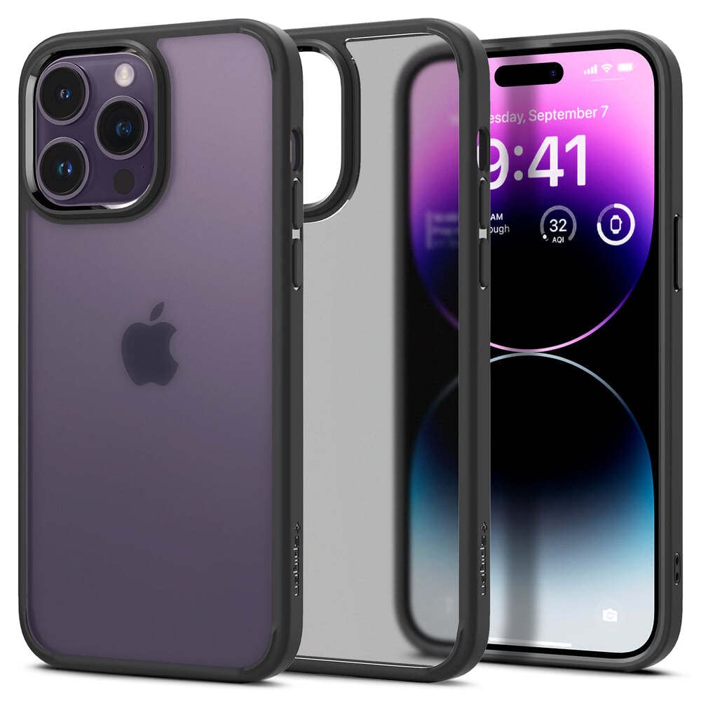 Spigen Ultra Hybrid Back Cover Case Compatible with iPhone 14 Pro Max (TPU + Poly Carbonate | Crystal Clear)