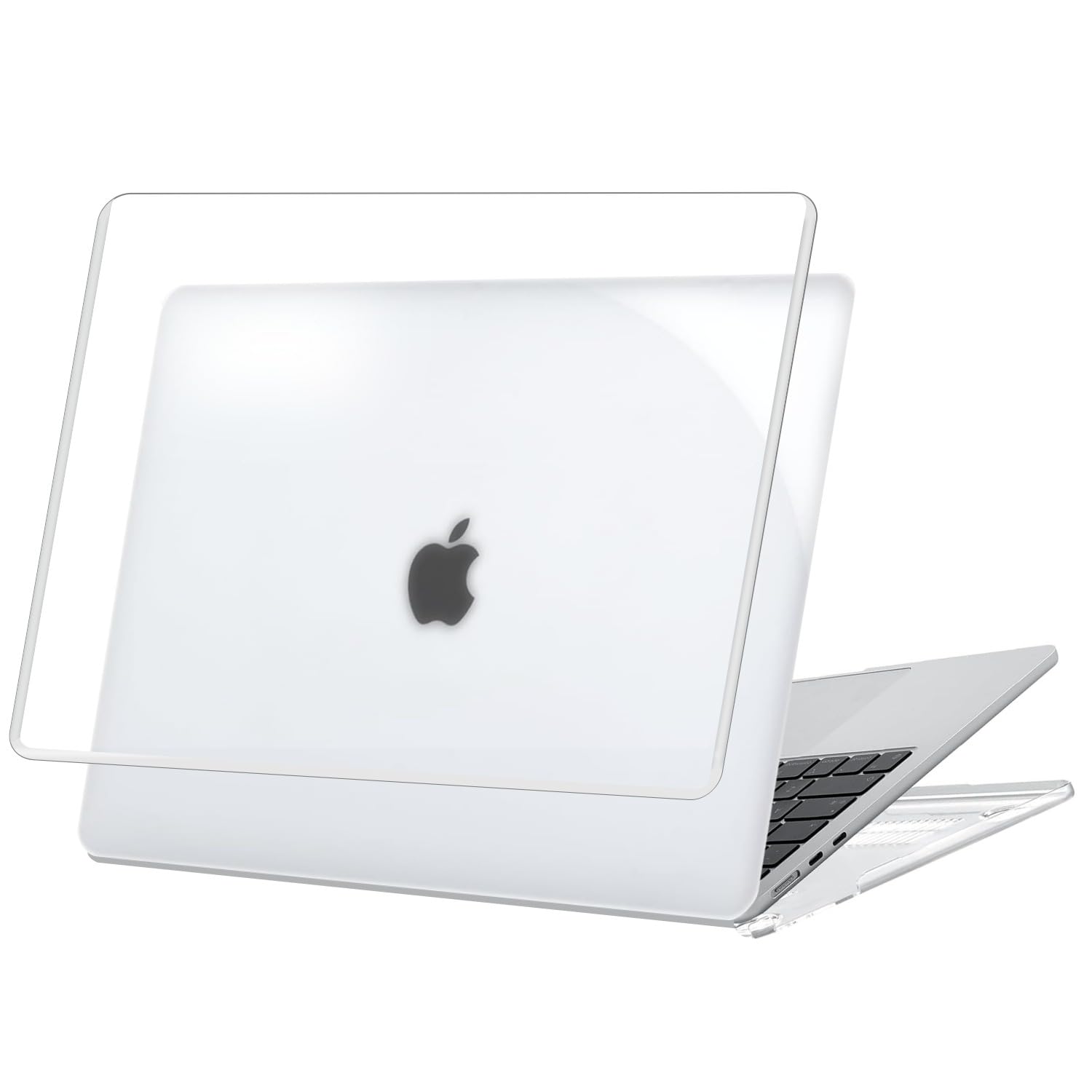 Dyazo 13.3 Inch Laptop Case | Cover | Hard Shell Protector Compatible for Apple MacBook 13 Inch 2020/2019 / 2018 Mac Book Air M1 A2337 A2179 A1932 (Transparent)
