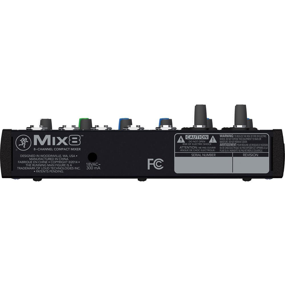Mackie Mix8 8 Channel Compact Mixer with Low Noise Performance