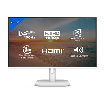 Philips 24E1N1100AW 24" Full HD Monitor, 100Hz Refresh Rate, IPS Panel for Vivid Colors, 1ms Response Time, HDMI, Low Blue Mode for Reduced Eye Strain, Sleek Design, Ideal for Work and Gaming