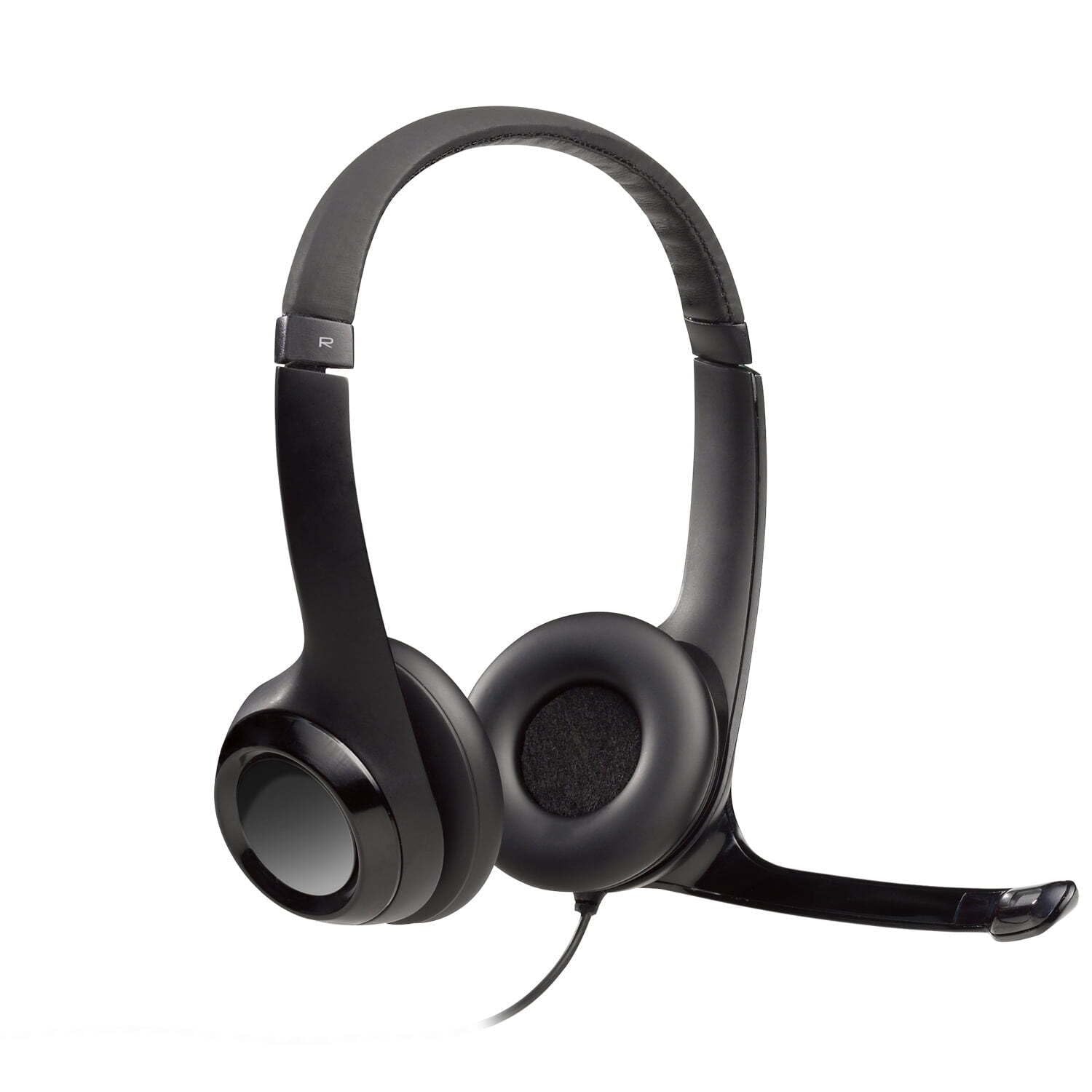 Logitech H390 Wired Headset for PC/Laptop, Stereo Headphones with Noise Cancelling Microphone, USB-A, in-Line Controls, Works with Chromebook - Graphite