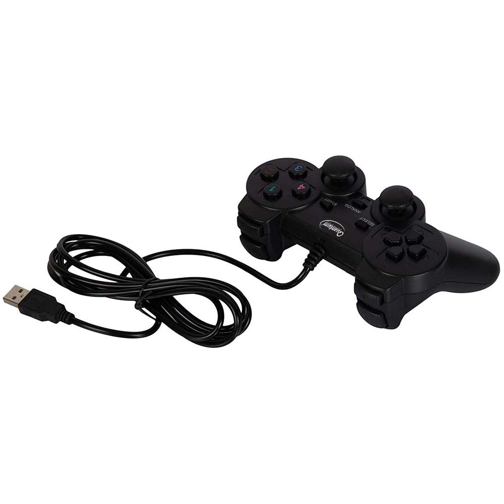 Quantum QHM7468 USB Gamepad with Dual Vibration (Black)