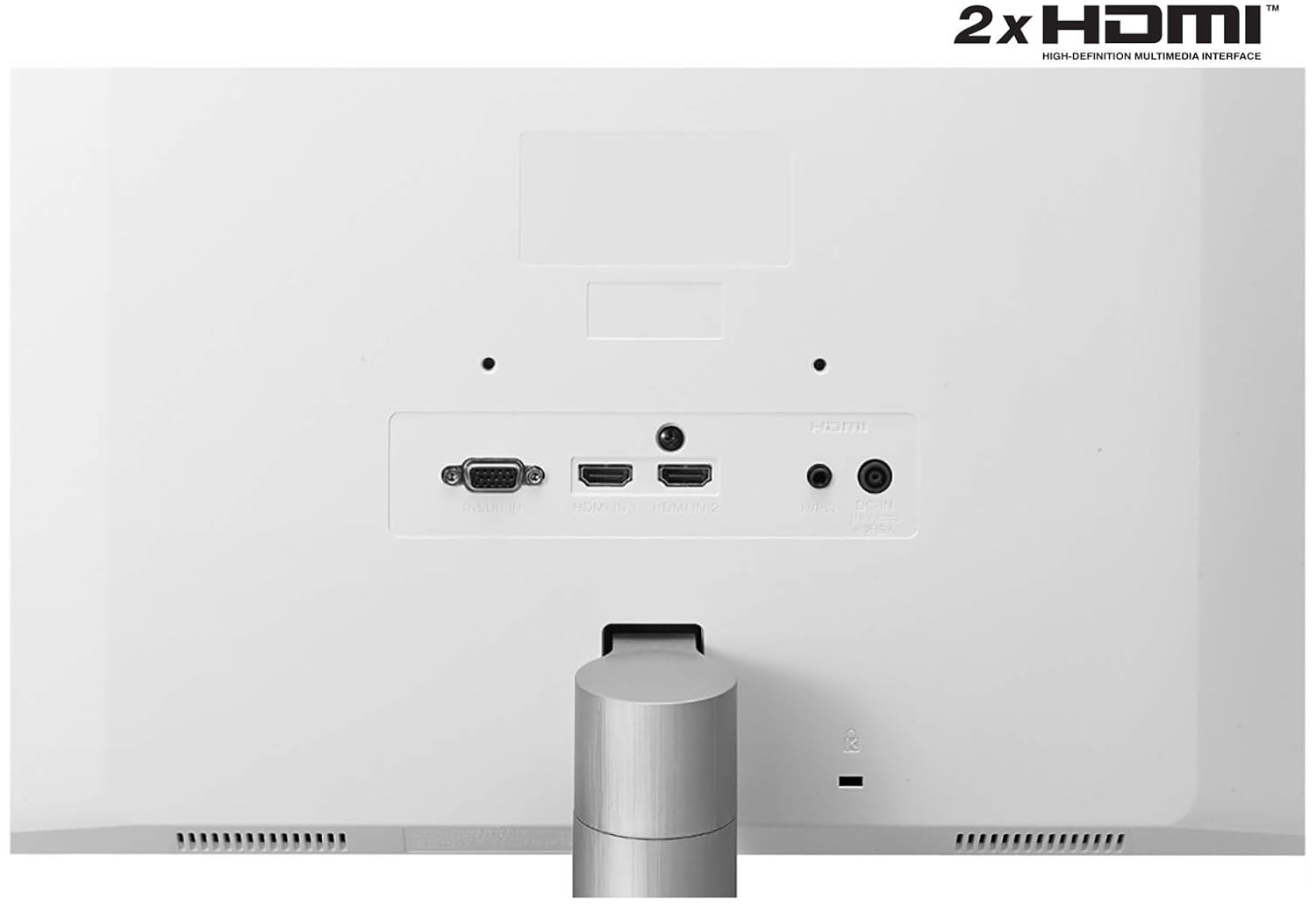 LG 24-inch (60.96 cm), Full HD IPS (1920 x 1080) Monitor, Inbuilt Speaker, HDMI x 2, VGA Port, 75 Hz Refresh Rate, AMD Freesync, 3 Side Borderless Slim Design - 24ML600S-W-White