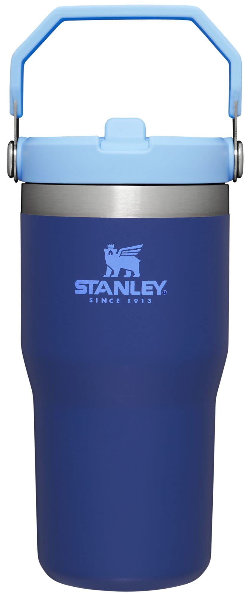 Stanley IceFlow Stainless Steel Tumbler with Straw - Vacuum Insulated Water Bottle for Home, Office or Car Reusable Cup with Straw Leak Resistant Flip Cold for 12 Hrs or Iced for 2 Days (Rose Quartz)