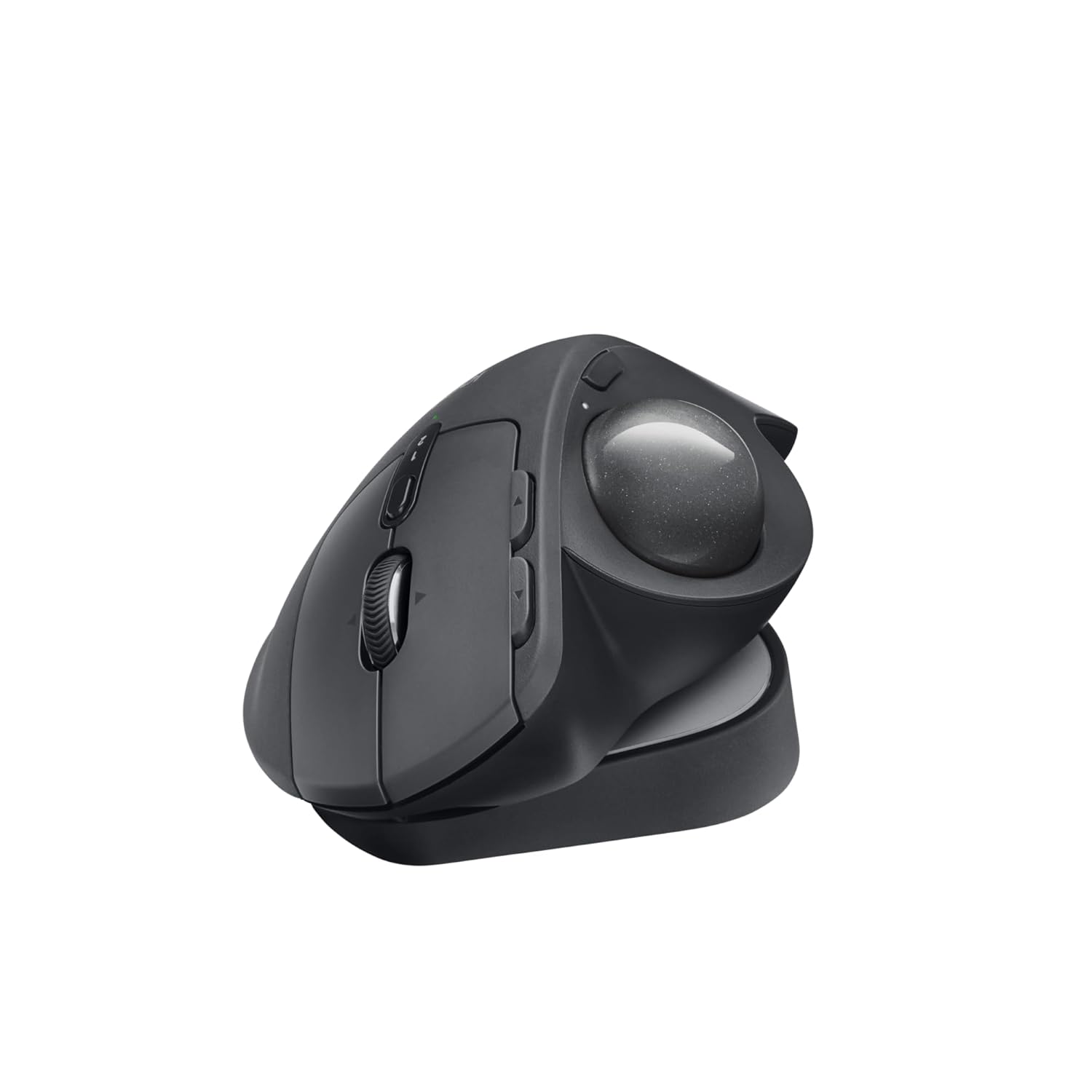 Logitech MX Ergo S Advanced Wireless Trackball Mouse with Free Adobe Subscription, USB-C Rechargeable Wireless Ergonomic Mouse with Bluetooth and Encrypted Dongle, 6 Programmable Buttons, for PC/Mac