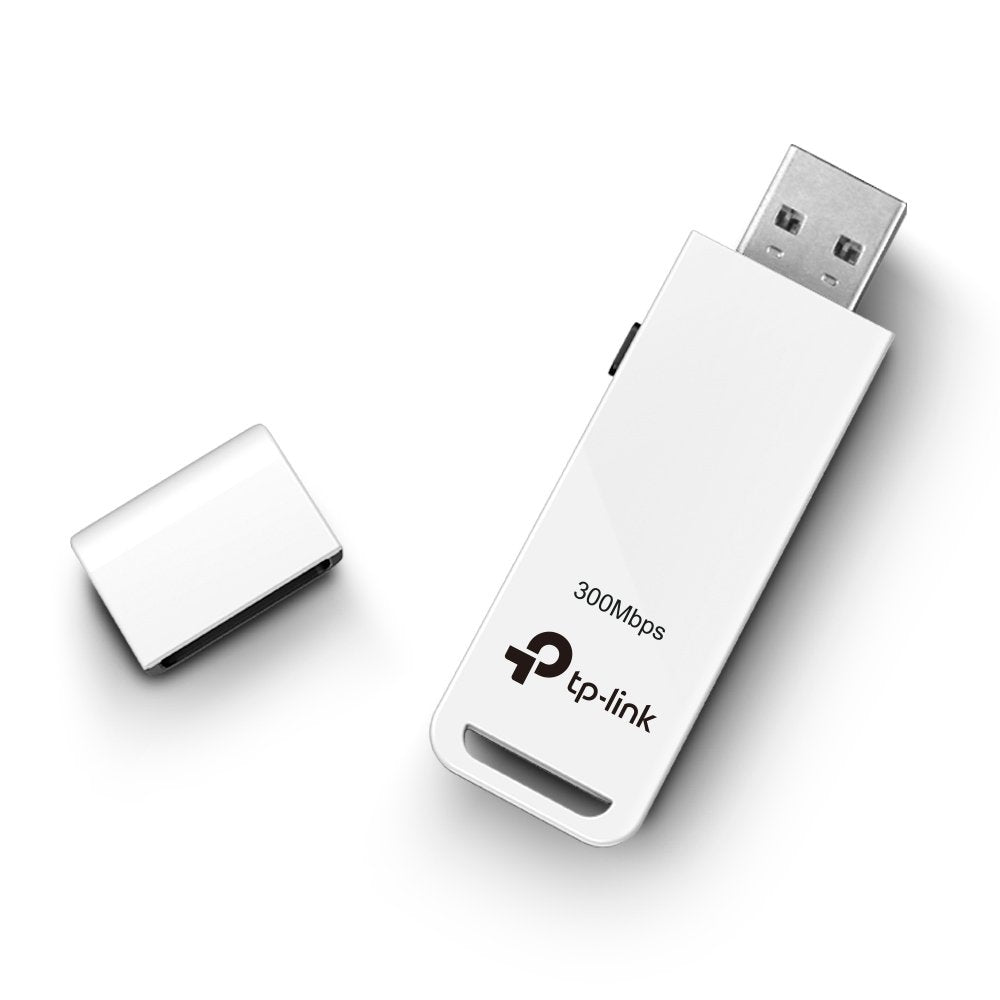 TP-LINK TL-WN821N 300 MBPS WiFi WI-FI Wireless N USB Adapter, MIMO, WPS Button, Supports Windows 11/10/8.1/8/7/XP, Mac OS 10.15 and earlier, Linux