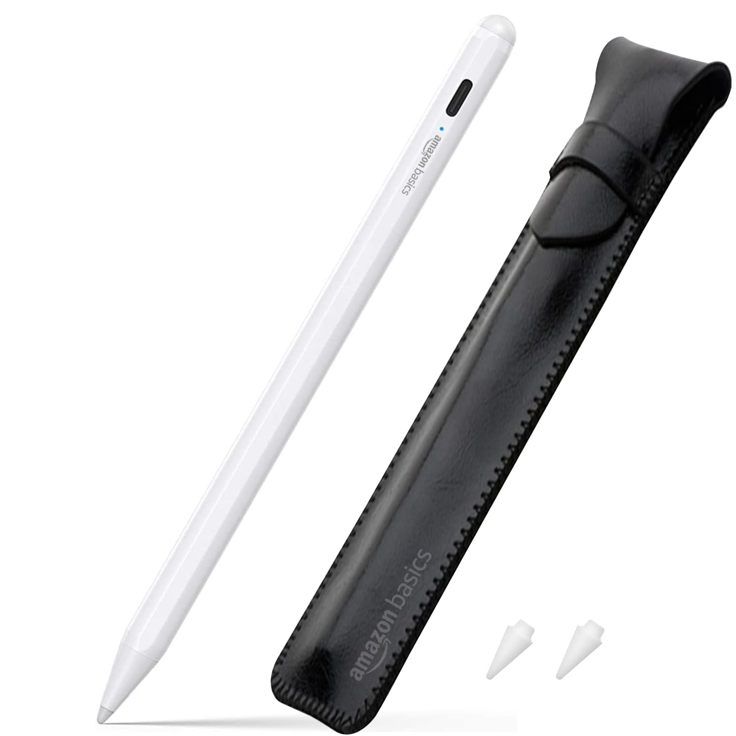 Amazon Basics Universal Stylus Pen for Touch Screens | Android, iOS (iPad and iPad Pro) | Fine Point Stylus Pen (White)