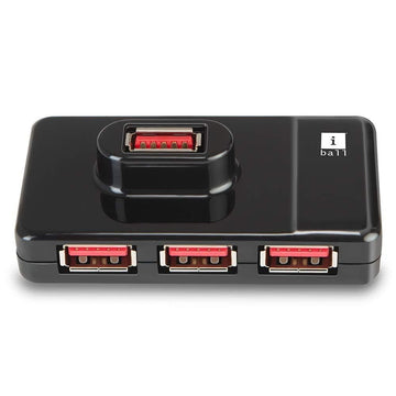 iBall Piano 430 4 Port USB Hub (Black)