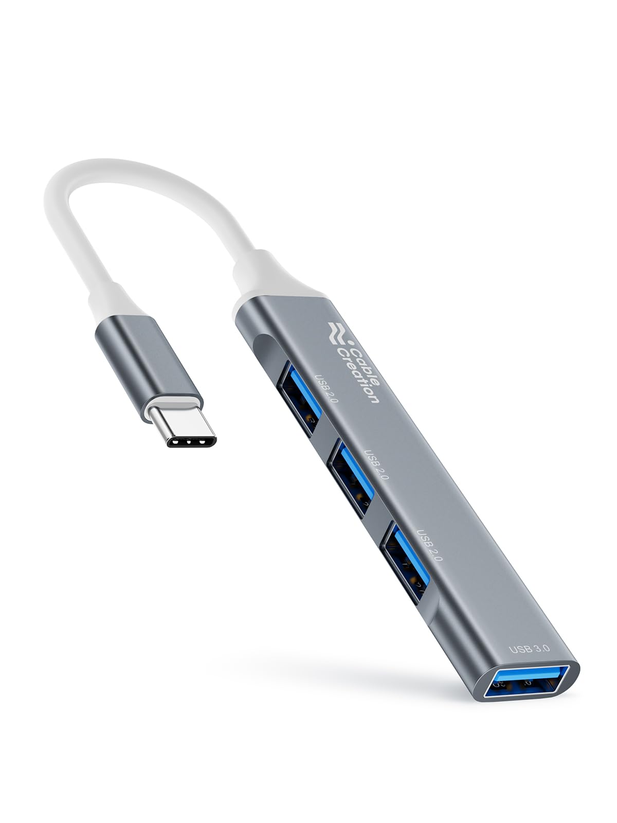 CableCreation USB C Hub Multiport Adapter, 5-in-1 USB C Adapter Aluminum Shell with 4K USB C to HDMI, Ethernet Port, 3 USB 3.0 Ports for MacBook Pro/Air 2020/2019, iPad Pro 2020, iPhone 15 Pro Max