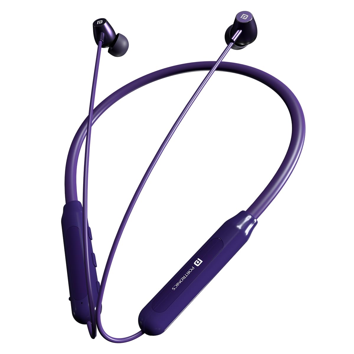 Portronics Harmonics Z3 Wireless Bluetooth 5.3 Neckband in Ear Earphones with Mic, 30 Hrs Playtime, Magnetic Latch, IPX5 Water Resistant, Type C Fast Charging(Red)