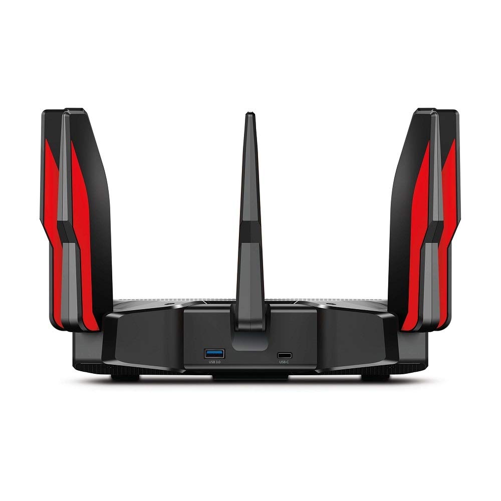 TP-Link Archer AX11000 Next-Gen Tri-Band Gaming Router Wi-Fi 6 UltraFast Speed 10 Gbps Smart with 1.8GHz 64bit Quad-Core CPU, Compatible For Amazon Alexa (Black)