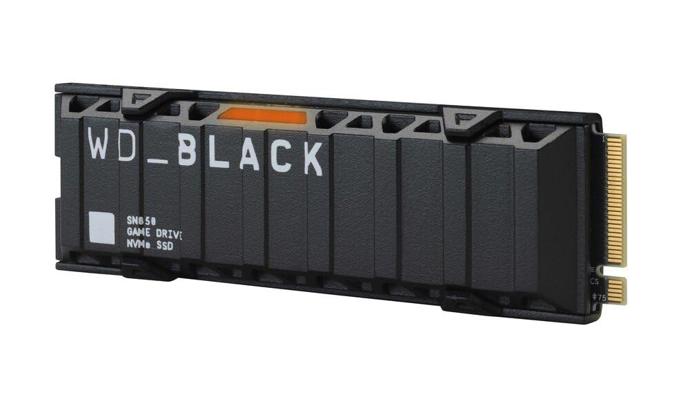 Western Digital WD Black SN850 1TB NVMe PCIe 4.0 M.2 Internal Gaming SSD with Heatsink