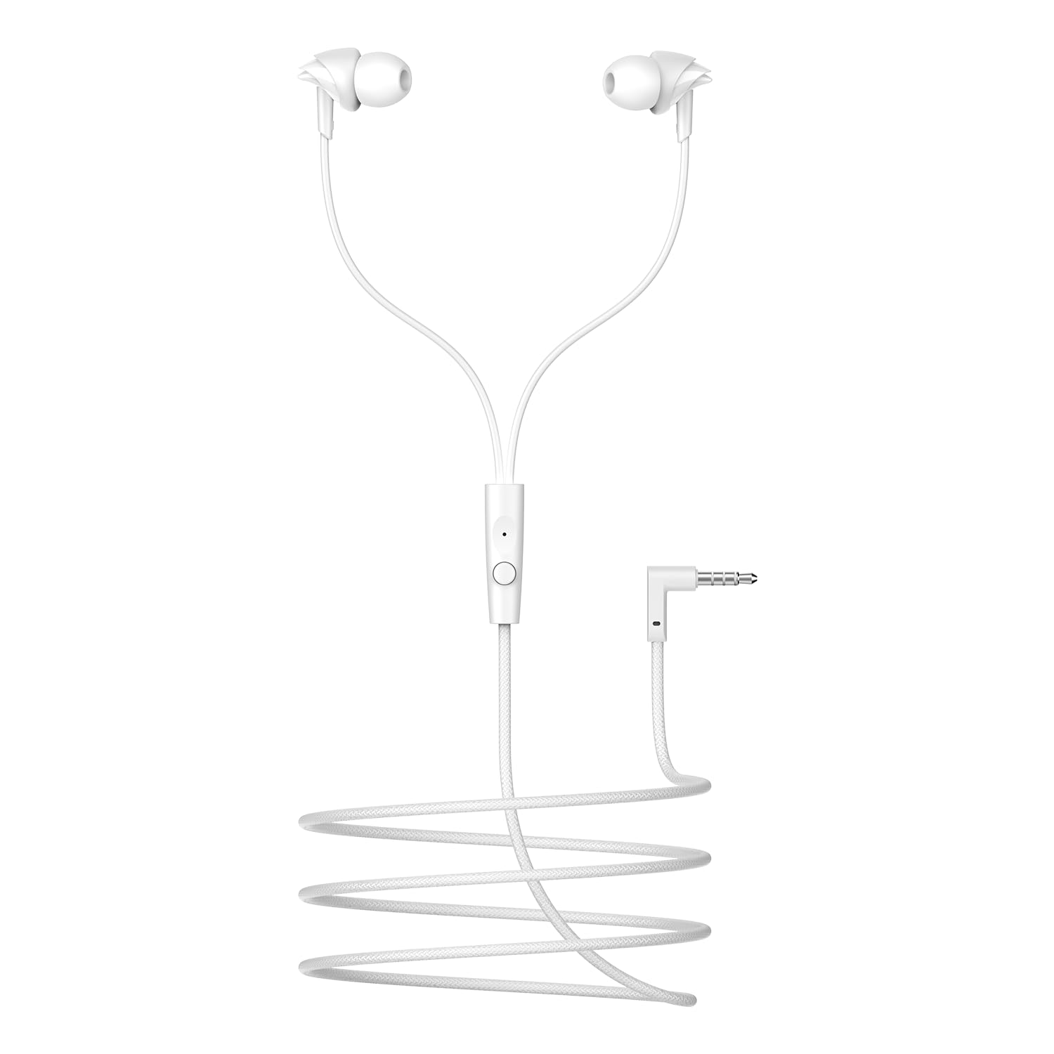 Boat BassHeads 225 in-Ear Super Extra Bass Wired Headphones, with Mic (Black)