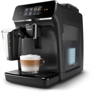 PHILIPS Versuni Latte Go Fully Automatic Bean To Cup Espresso Coffee Machine,3 One Touch Button Coffees(Cappuccino,Black Coffee,Espresso),15 Bars,Ceramic Grinder-2 Year Brand Warranty-Ep2230/10