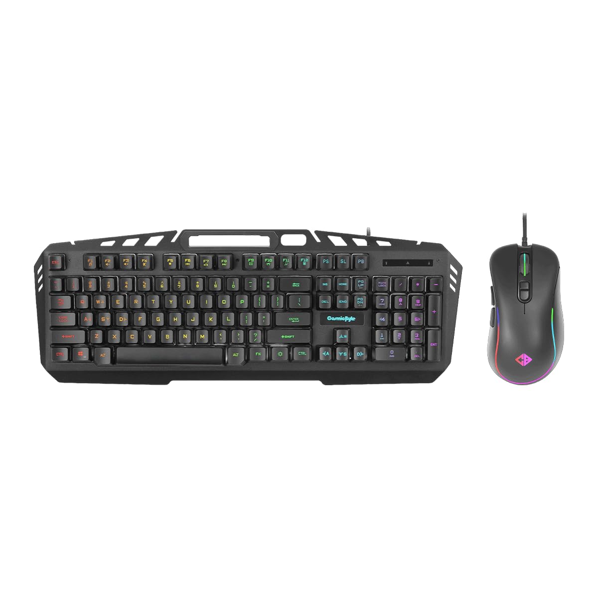 Cosmic Byte Dragon Fly RGB Gaming Keyboard and Mouse Combo,Upgraded Edition, Spectra RGB Effects, 1000Hz Gaming Mouse, 12800DPI with Dual Software Support for Keyboard and Mouse (Black)