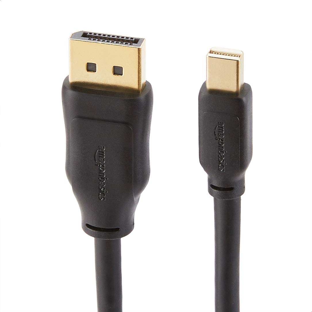 AmazonBasics Mini DisplayPort to DisplayPort Cable - 10 Feet
