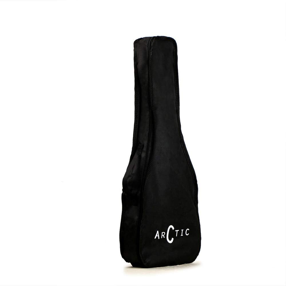 ARCTIC Soprano Ukulele 21 Inch for Beginners – Mahogany Wooden Ukulele with Nylon Strings, Tuning Pegs & Fingerboard (24 SPL)