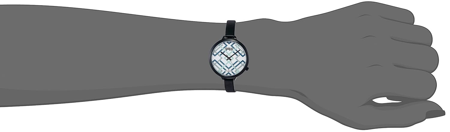 Gully by Timex Prints Analog White Dial Women's Watch - TW013HL19
