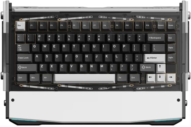 Black Diamond 75% RT Computer Electronic Wireless Mechanical Keyboards, 1ms Latency, Leaf Spring Mount, Custom Fixed Wall Magnetic Switch, Color