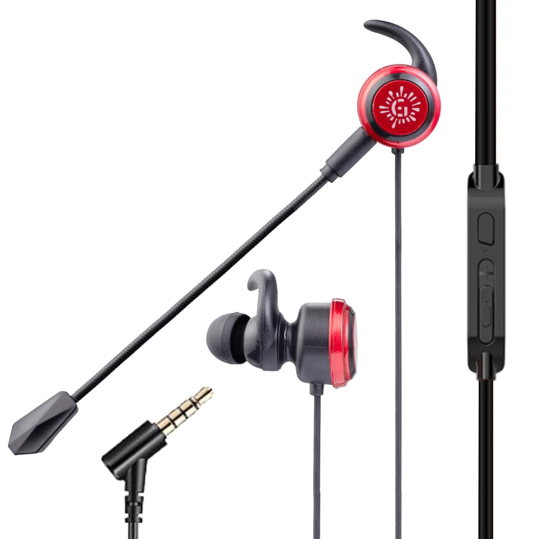 RPM Euro Games Gaming Over Ear Earphones Wired with Detachable Mic | for Mobile Phones, PC, Tablet, PS4, PS5 (Blue)