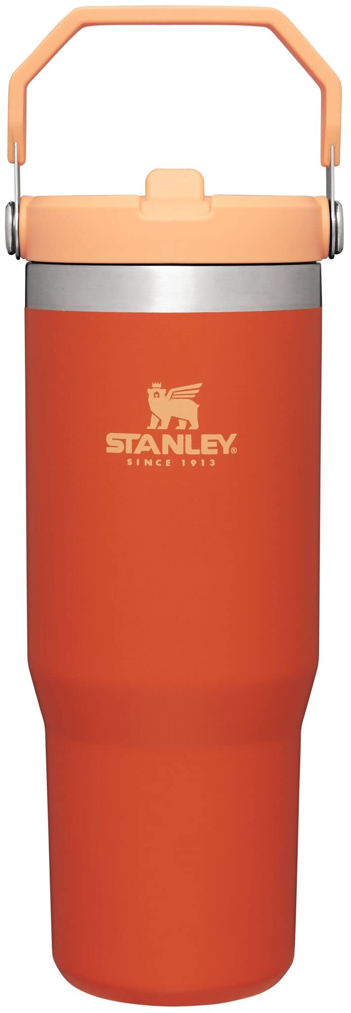 Stanley IceFlow Stainless Steel Tumbler with Straw - Vacuum Insulated Water Bottle for Home, Office or Car Reusable Cup with Straw Leak Resistant Flip Cold for 12 Hrs or Iced for 2 Days (Rose Quartz)
