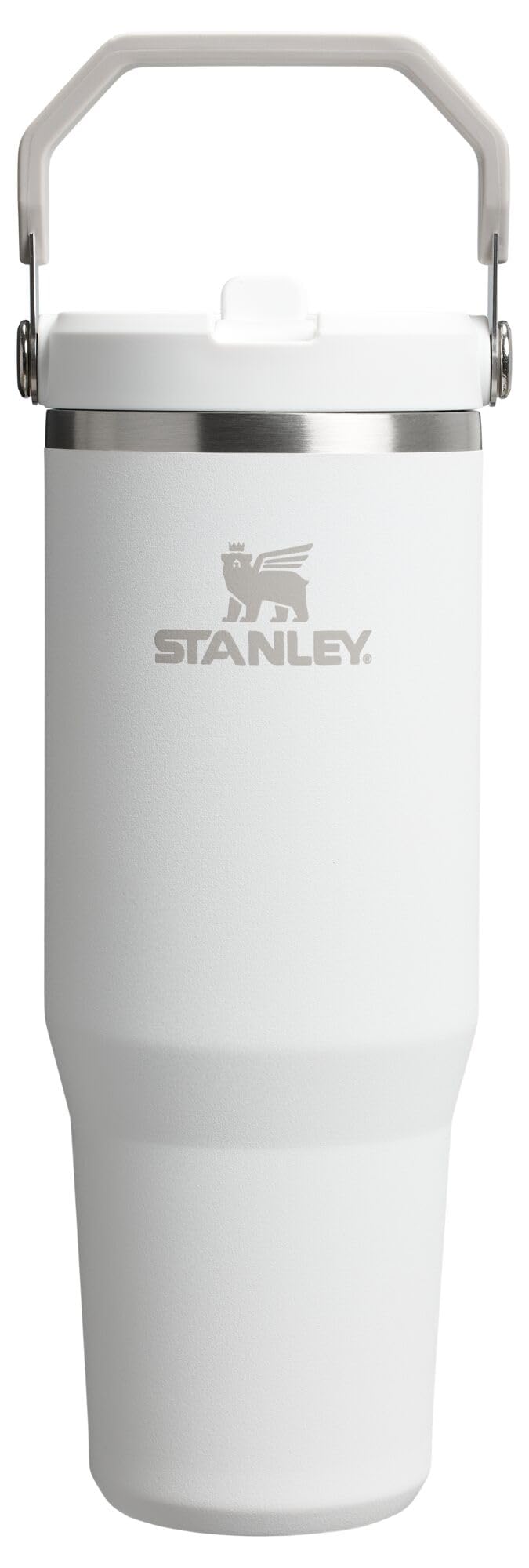 Stanley IceFlow Stainless Steel Tumbler with Straw - Vacuum Insulated Water Bottle for Home, Office or Car Reusable Cup with Straw Leak Resistant Flip Cold for 12 Hrs or Iced for 2 Days (Rose Quartz)