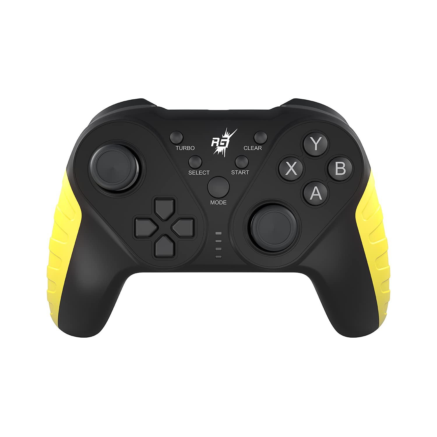 Redgear MS-150 Wireless Gamepad with 2.4GHz Wireless Technology, 2 Digital triggers, 2 Analog Sticks, Integrated Dual Intensity Motor, Type-c Charging for PC(Punk Yellow)