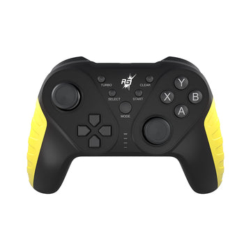 Redgear MS-150 Wireless Gamepad with 2.4GHz Wireless Technology, 2 Digital triggers, 2 Analog Sticks, Integrated Dual Intensity Motor, Type-c Charging for PC(Punk Yellow)