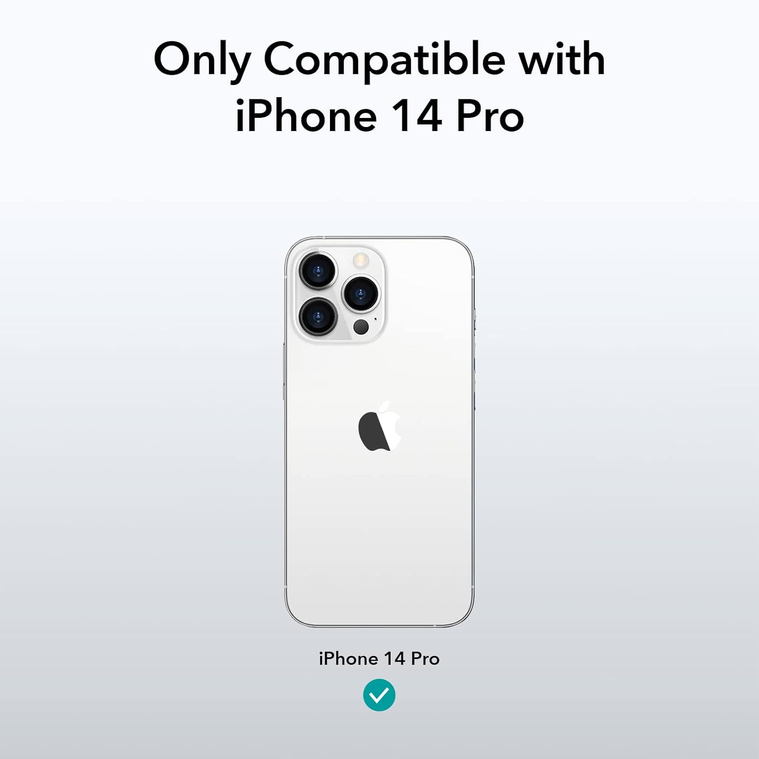 ESR for iPhone 14 Pro Case, Shockproof Drop Protection, Project Zero Series, TPU, Yellowing-Resistant, Slim and Thin, Transparent Back Cover, Clear