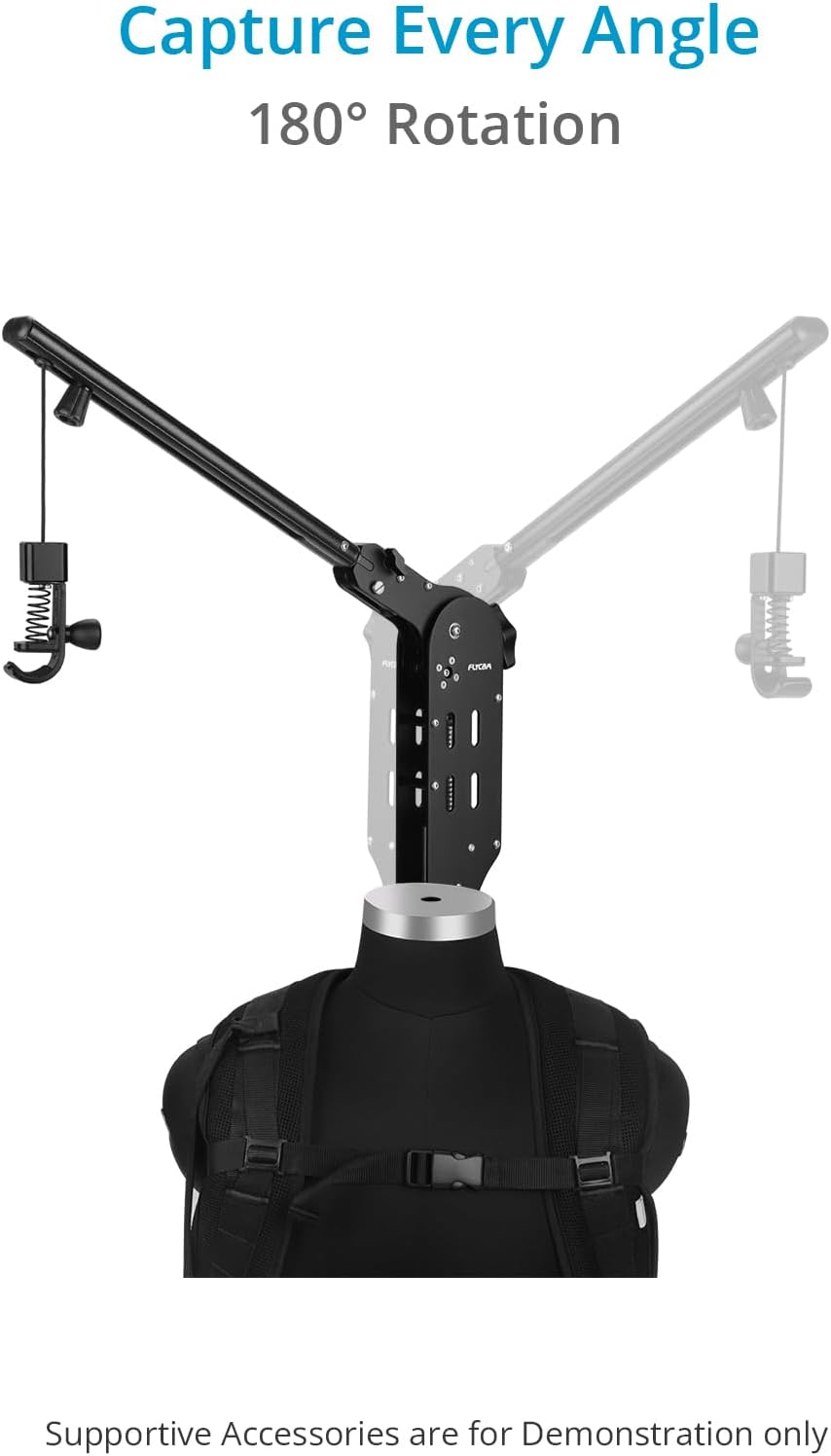 Flycam Flowline Master with Pro Vest & Edge V1 Stabilization Arm for Camera Gimbals. 180° Arm Rotation. Payload Upto 4-12kg (8-26.4lb). (FLN-MSTR-EGV1)