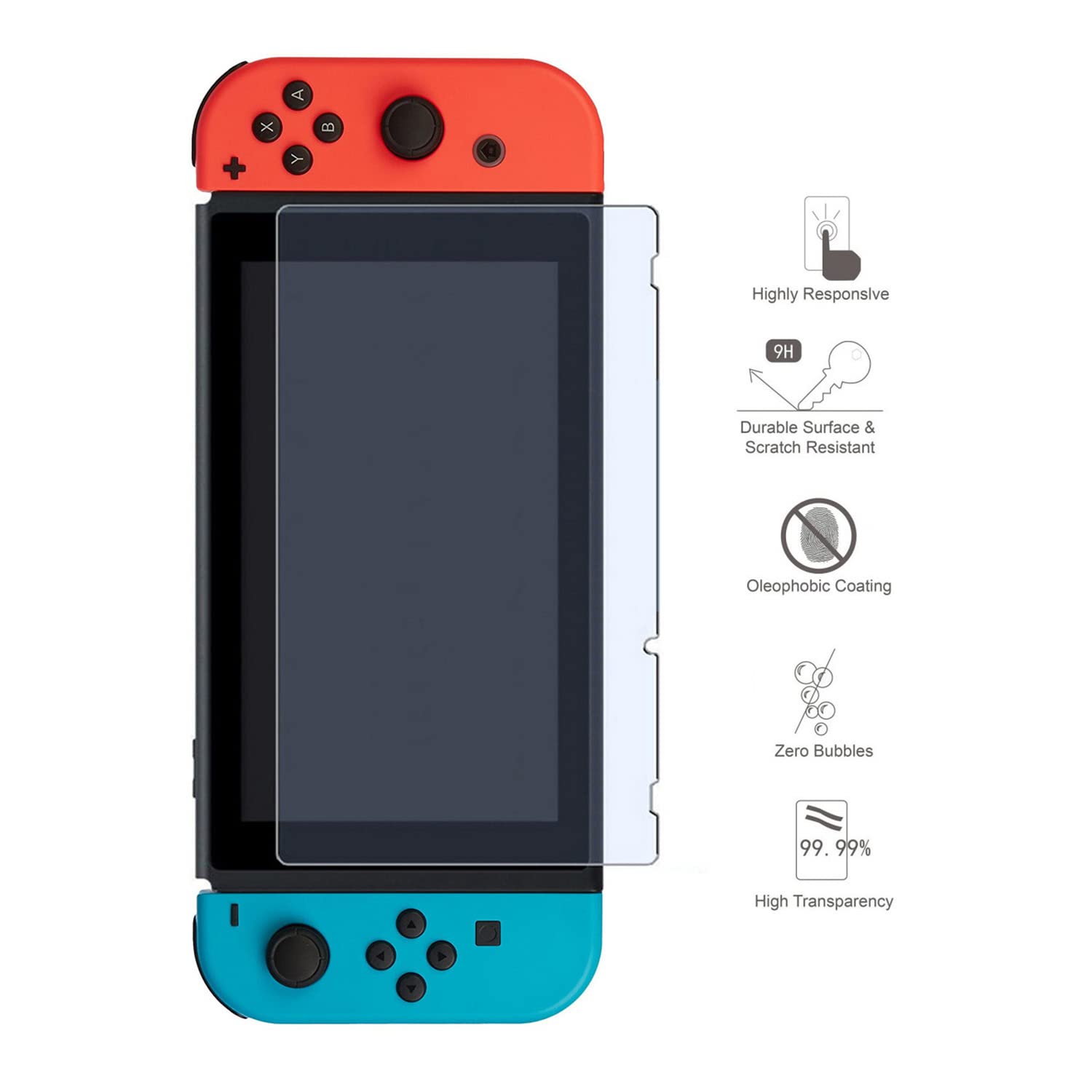 AmazonBasics Starter Kit for Nintendo Switch - Case Only - (Red)