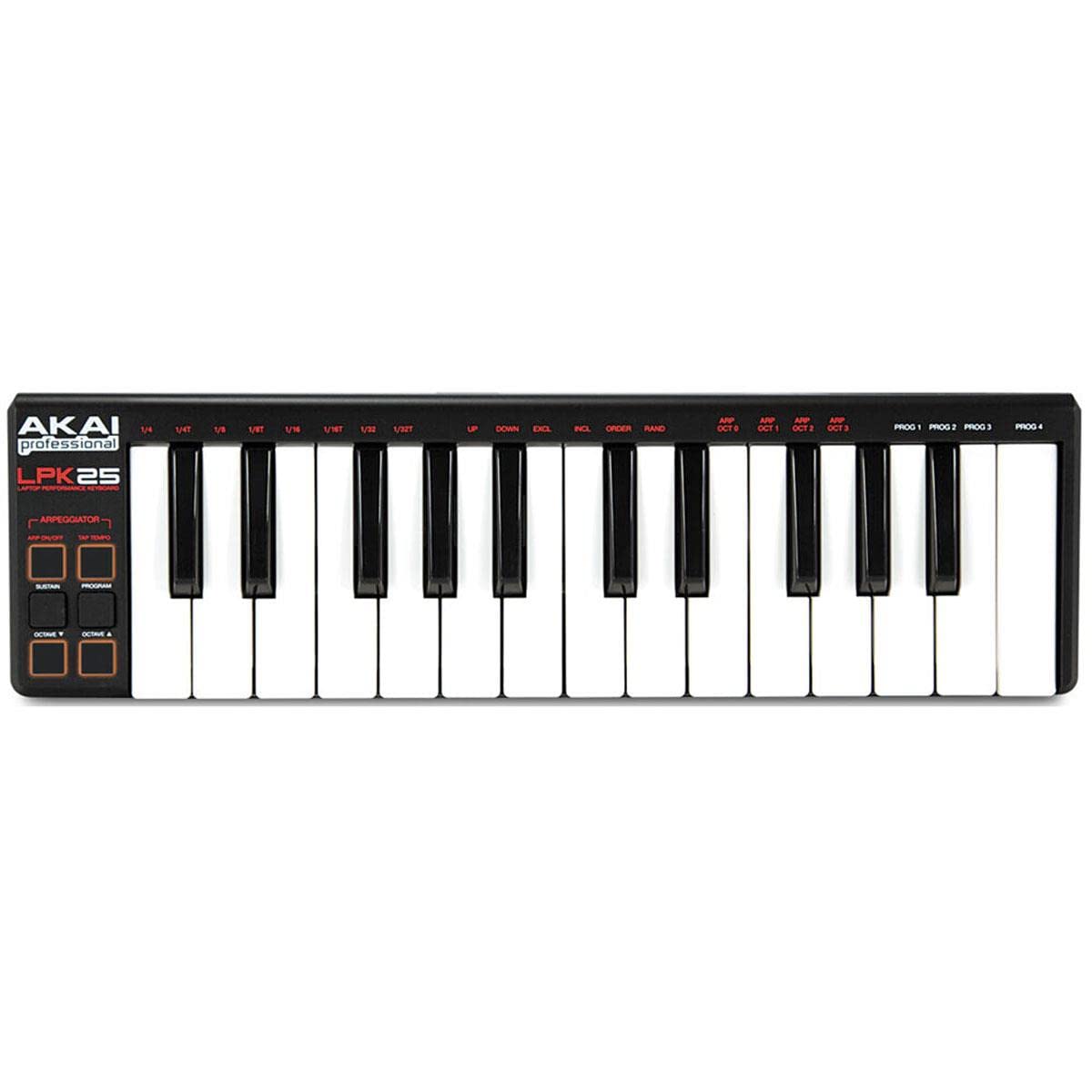 Akai Professional LPK25 | 25-Key Ultra-Portable USB MIDI Keyboard Controller for Laptops
