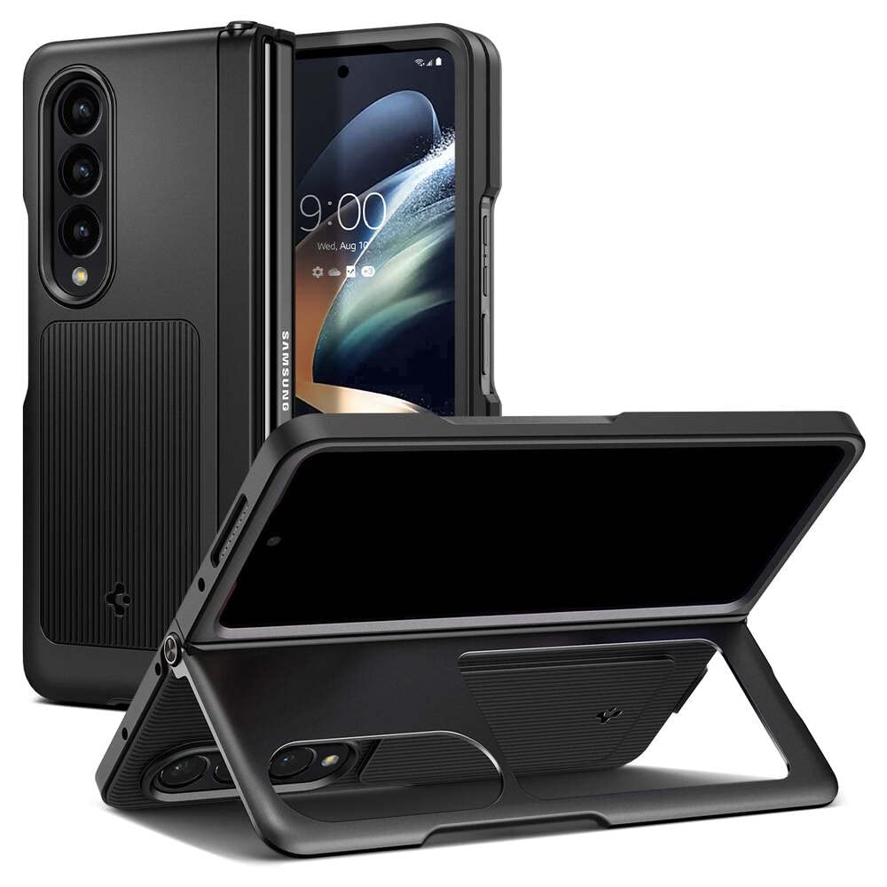 Spigen Neo Hybrid S for Samsung Galaxy Z Fold 4 Case, Galaxy Z Fold4 Back Cover (2022) - TPU+Poly Carbonate+Metal｜Black
