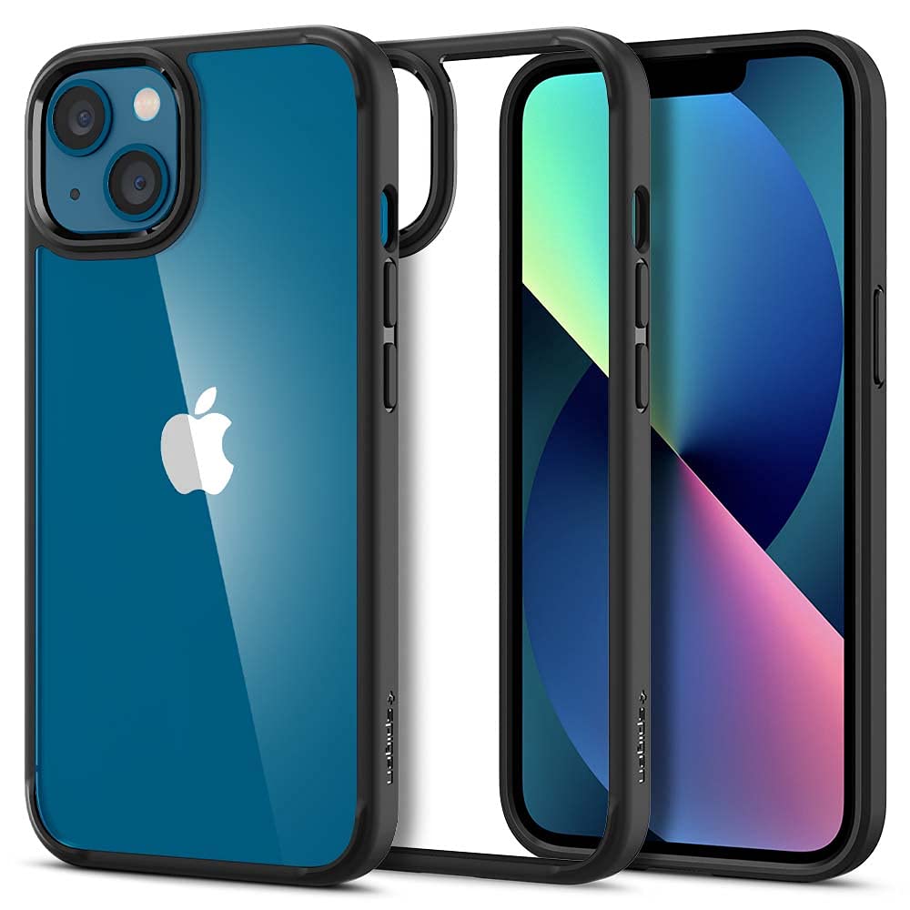 Spigen Ultra Hybrid Matte Back Cover Case Compatible with iPhone 13 (TPU + Poly Carbonate | Frost Black)