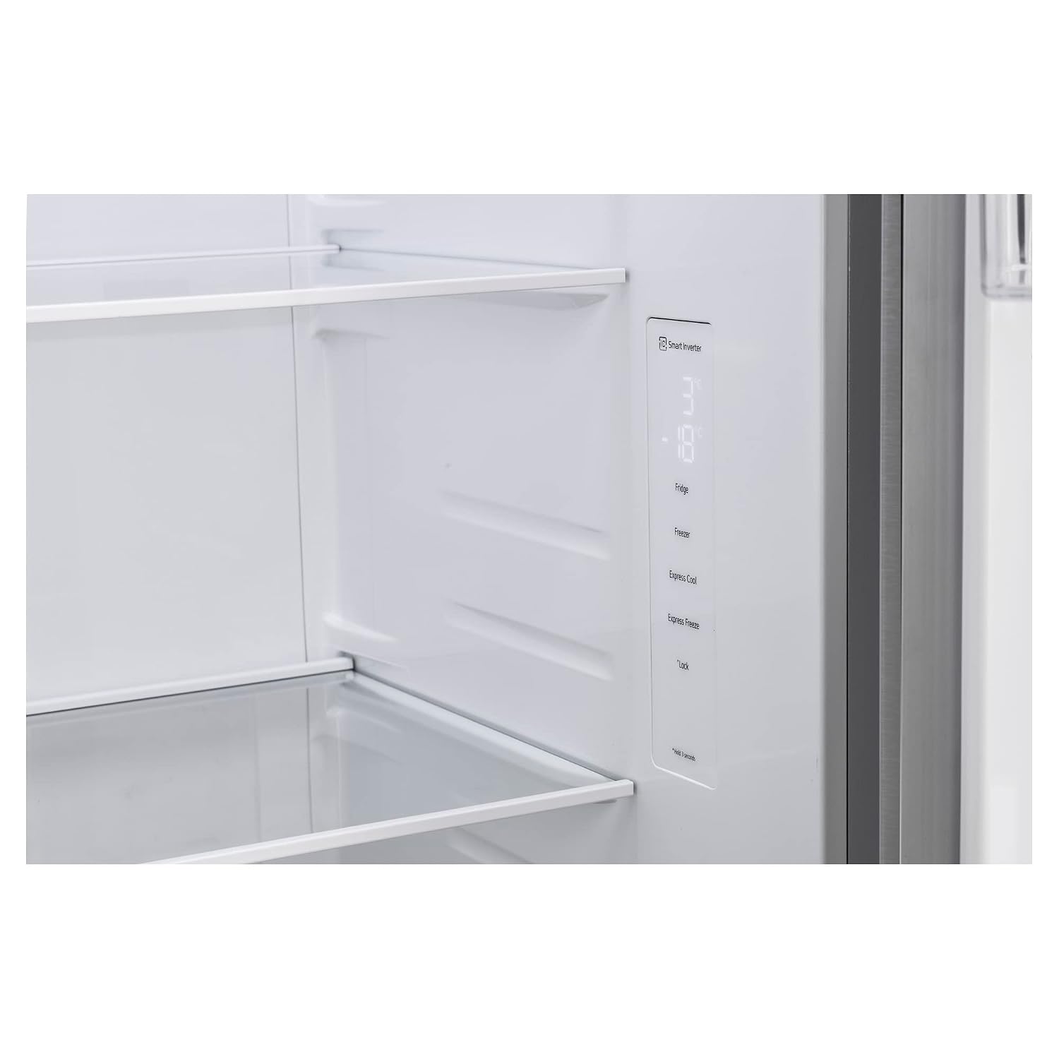 LG 655 L, 3 Star, Frost-Free Smart Inverter Double Door Side-By-Side Refrigerator (GL-B257HDSY, Dazzle Steel, Smart Diagnosis, Express Freeze | Multi Air-Flow)
