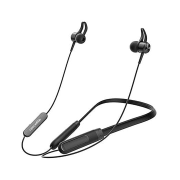 amazon basics in-Ear Wireless Neckband AB-NB-04 with Mic, Up to 65 Hours Play Time, 800 mAh Battery, Bluetooth 5.0, Voice Assistance, Noise Cancellation, IPX4 Water-Resistance, Magnetic Earbuds (Black)