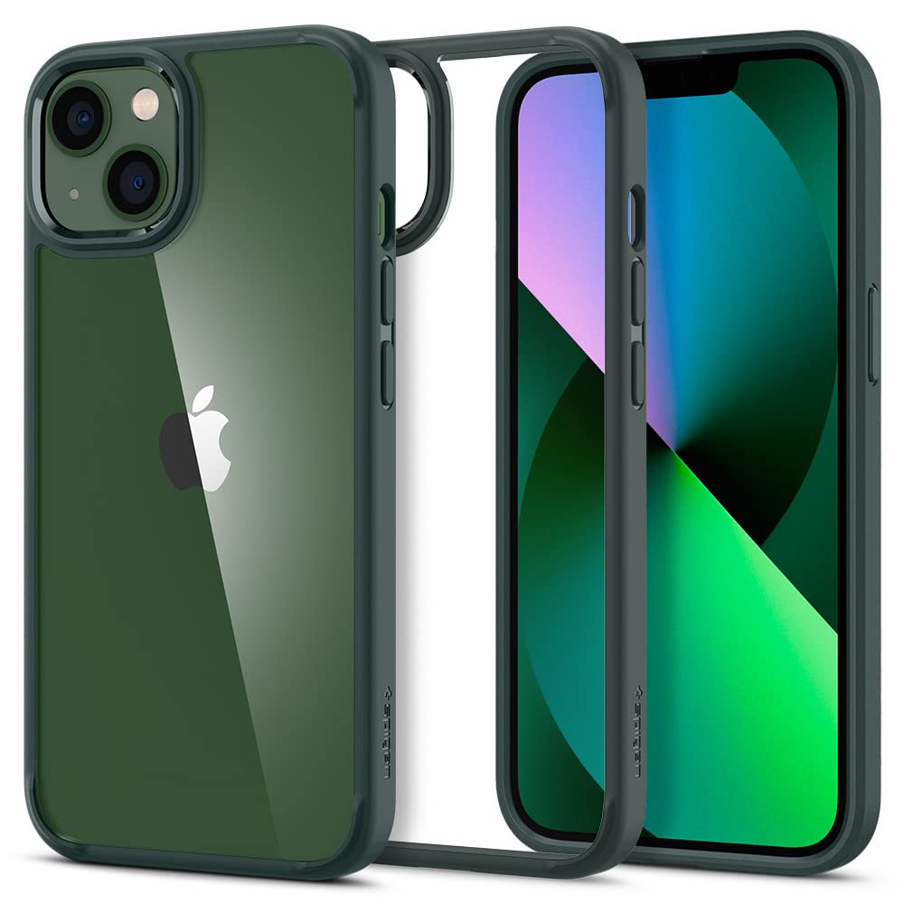Spigen Ultra Hybrid Matte Back Cover Case Compatible with iPhone 13 (TPU + Poly Carbonate | Frost Black)