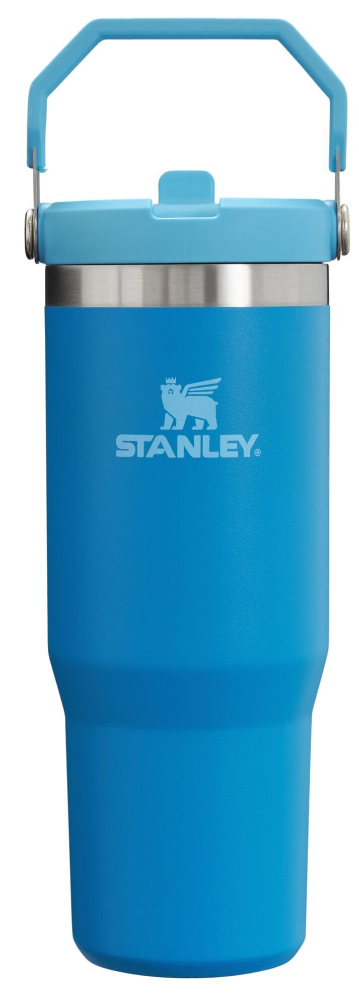 Stanley IceFlow Stainless Steel Tumbler with Straw - Vacuum Insulated Water Bottle for Home, Office or Car Reusable Cup with Straw Leak Resistant Flip Cold for 12 Hrs or Iced for 2 Days (Rose Quartz)