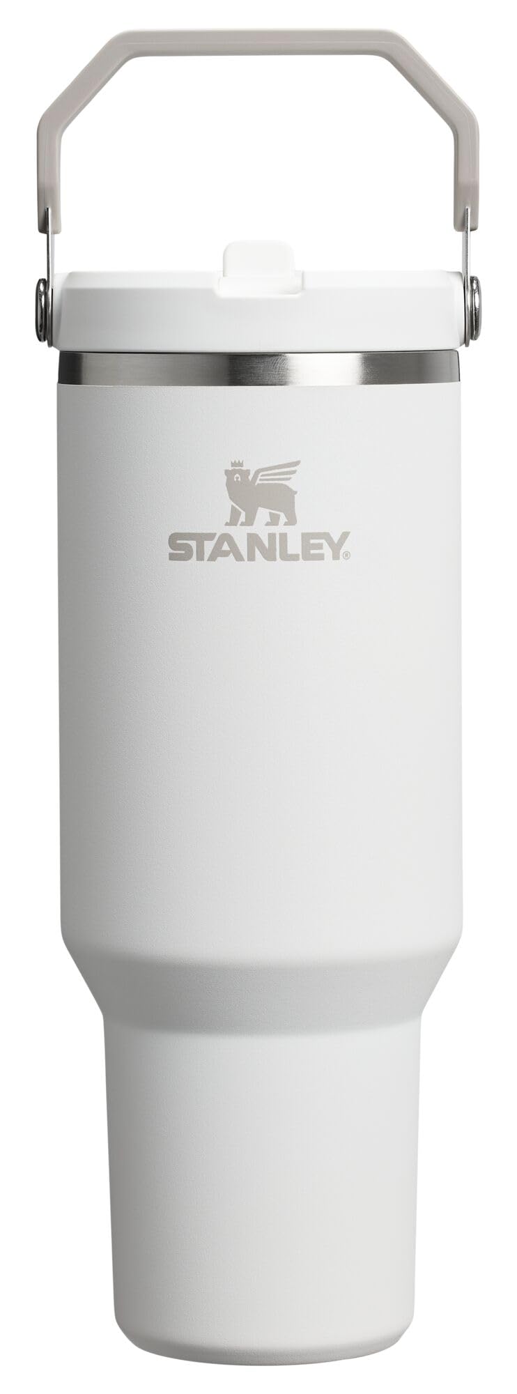 Stanley IceFlow Stainless Steel Tumbler with Straw - Vacuum Insulated Water Bottle for Home, Office or Car Reusable Cup with Straw Leak Resistant Flip Cold for 12 Hrs or Iced for 2 Days (Rose Quartz)