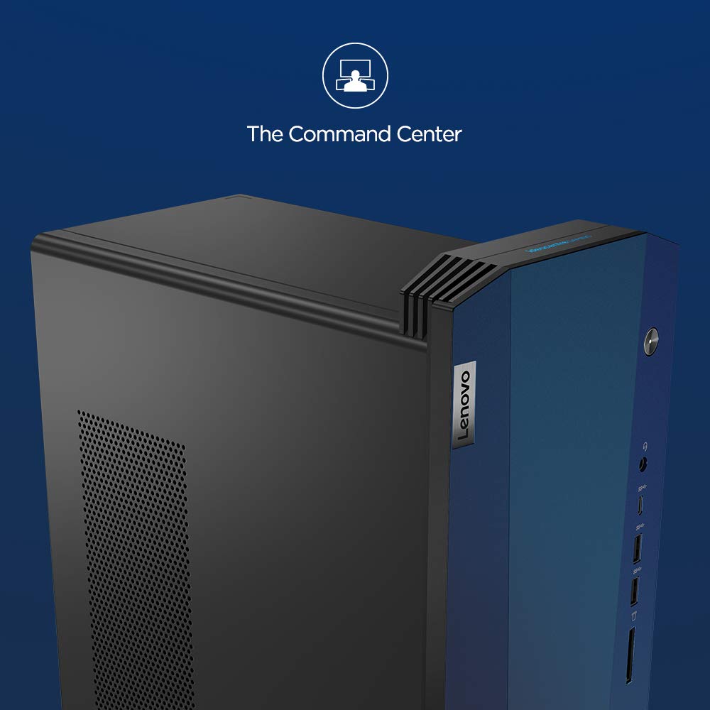 Lenovo IdeaCentre G5 Gaming Desktop (10th Gen Intel Core i5-10400/8GB/1TB HDD + 256GB SSD/Windows 10/NVIDIA GTX 1650 Super 4GB GDDR6 Graphics), Raven Black (90N9003DIN)