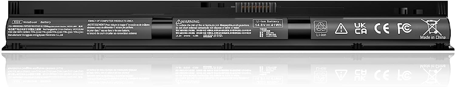 Wefly KI04 N2L84AA Laptop Battery Compatible for HP Pavilion 14-AB007TX 14-AB008TU 14-AB008TX 14-AB009TX 14-AB010TX 14-AB011TX 14-AB012TU 14-AB012TX 14-AB013TU 14-AB013TX Laptop Battery
