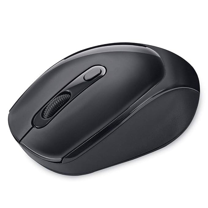 Iball Free Go G50 Feather-Light Wireless Optical Mouse I 2.4ghz wireless I Auto Power Saving Mode I alkaline battery I 800 1200 1600cpi I Hardware platform- pc - Black