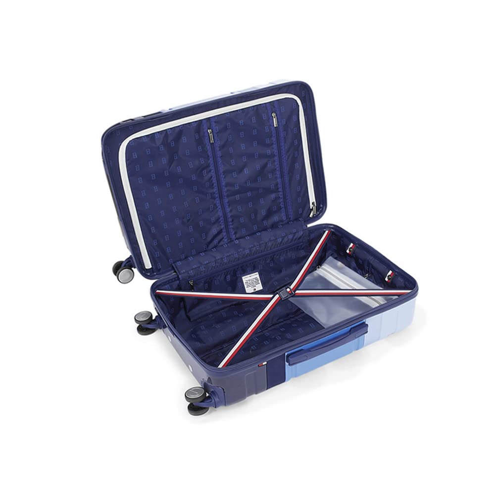 Tommy Hilfiger Triton Plus ABS Hard Luggage Blue + SkyBlue Medium Size (8903496162516)