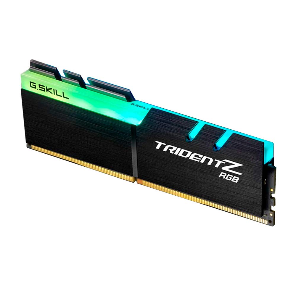 G.Skill Trident Z RGB 32GB(2x16GB) DDR4-3600MHz CL18-22-22-42 1.35V Desktop Memory RAM - F4-3600C18D-32GTZR, Black