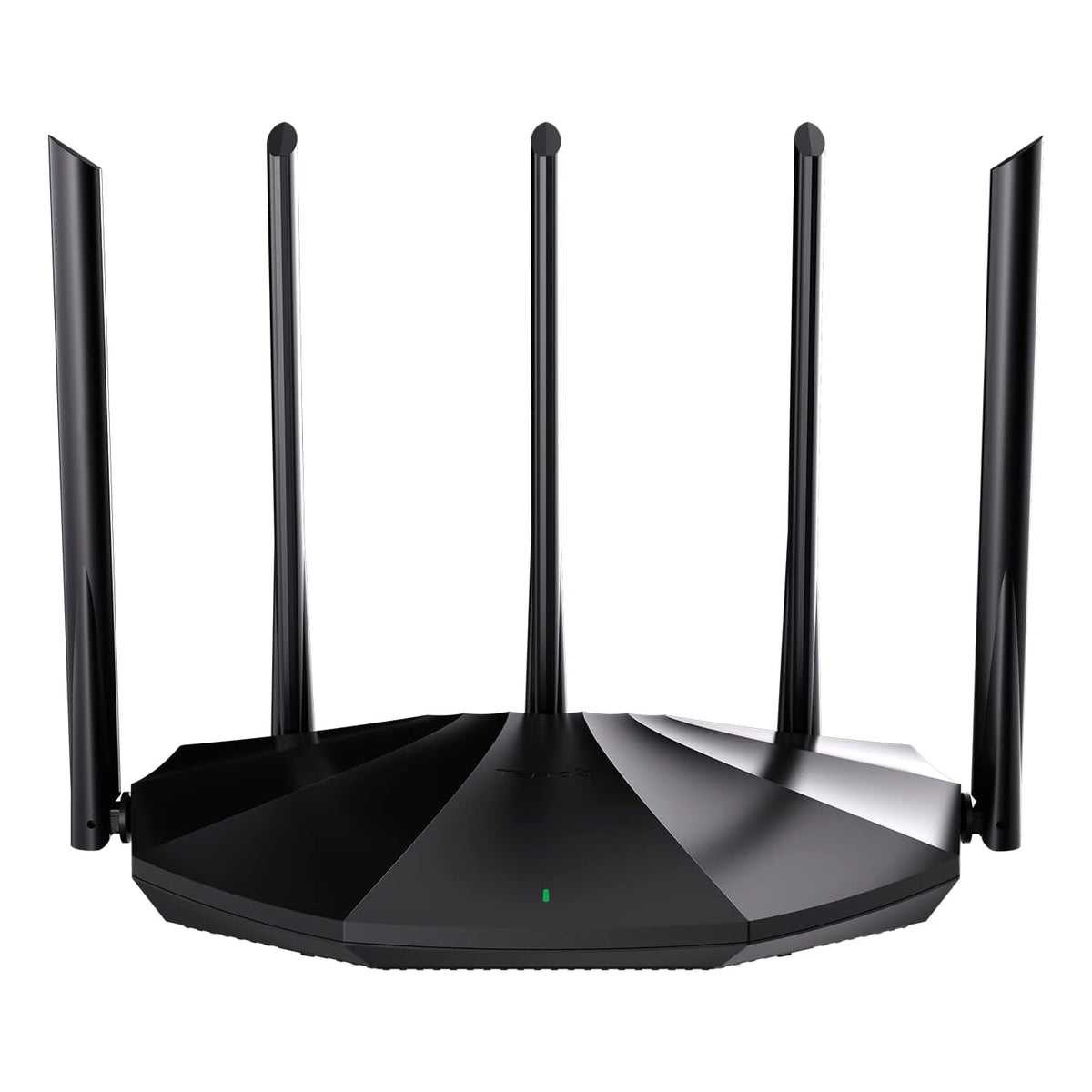 Tenda AC10 AC1200 Wireless Smart Dual-Band Gigabit WiFi Router, MU-MIMO, 4 Gigabit Ports, 867Mbps/5 GHz+ 300Mbps /2.4GHz, Support VPN Server, WiFi Schedule, (Black, Not a Modem)