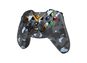 Cosmic Byte C3070W Nebula 2.4G Wireless Gamepad for PC supports Windows XP/7/8/10/11, Sensitive Triggers, Upgraded with USB C Port, Rubberized Texture (Camo Black)