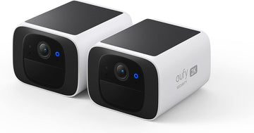 eufy Security SoloCam S220 1/2/3/4-Cam Pack, Solar Security Camera, Wireless Outdoor Camera, Continuous Power, 2K Resolution, Wireless, 2.4 GHz Wi-Fi, No Monthly Fee, HomeBase 3 Compatible