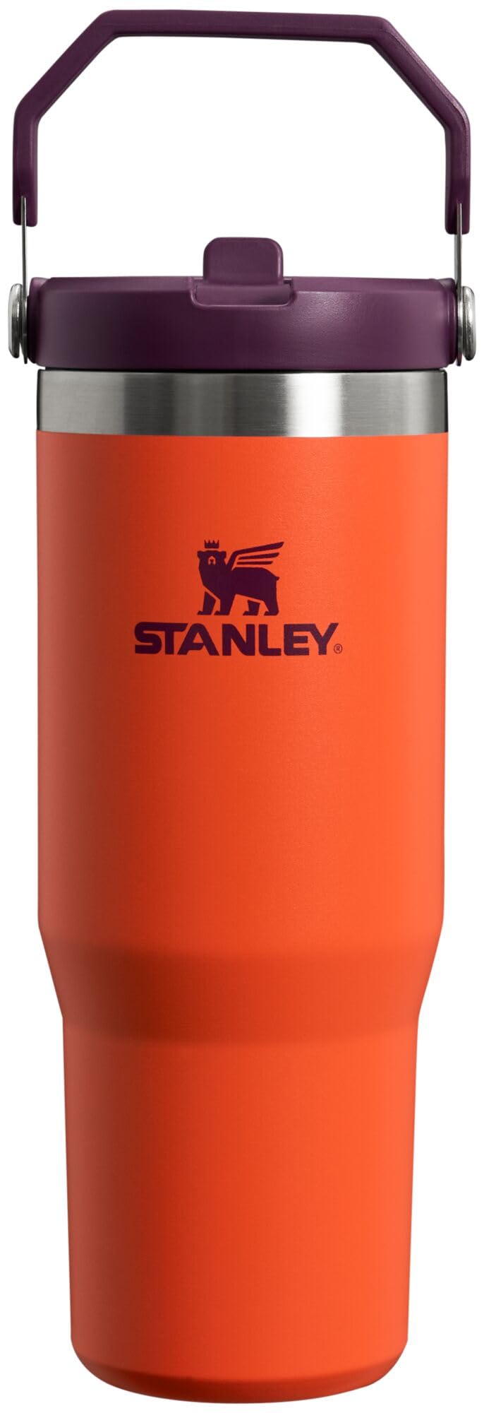 Stanley IceFlow Stainless Steel Tumbler with Straw - Vacuum Insulated Water Bottle for Home, Office or Car Reusable Cup with Straw Leak Resistant Flip Cold for 12 Hrs or Iced for 2 Days (Rose Quartz)