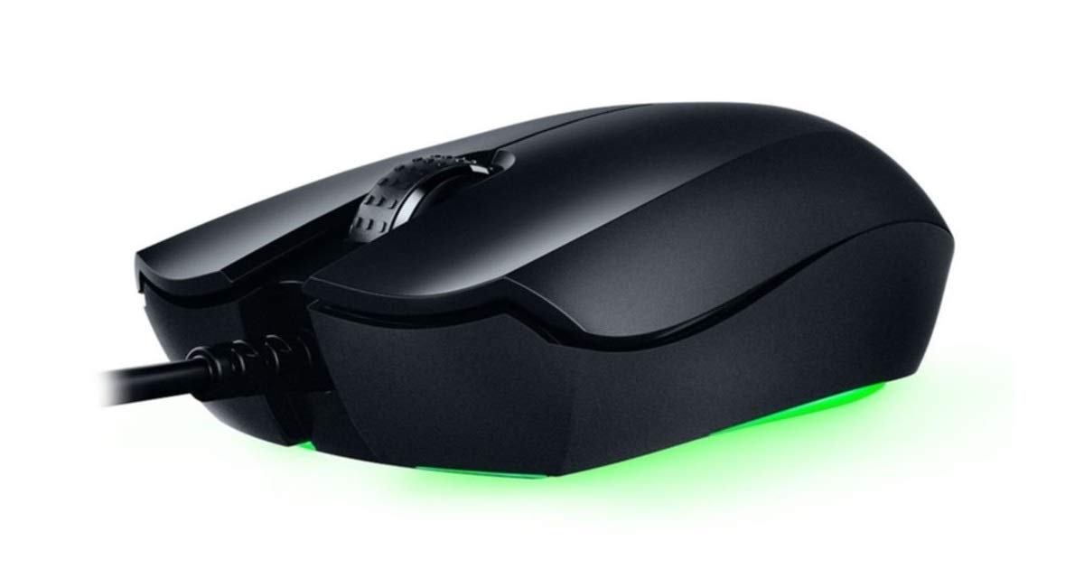 Razer Abyssus Essential Optical Wired Gaming Mouse | 7,200 DPI Optical Sensor with Chroma RGB Underglow Lighting | 3 Hyperesponse Buttons - RZ01-02160300-R3M1