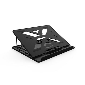 Amkette Ergo View Laptop Stand with 7 Adjustment Levels for laptops up to 39 cm (12 inch /13 inch /14.1 inch /15.6 inch) (Black)